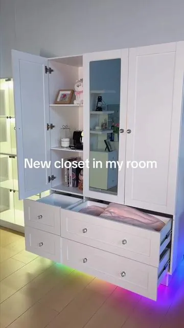 New closet ✨#closet #wardrobe #weeklydeals #easterideas #fyp 