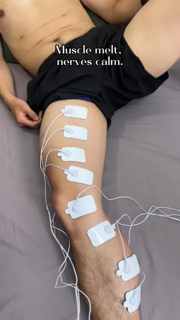 And just like that leg days aren’t so bad anymore #tensunit #musclerecovery #musclestimulator