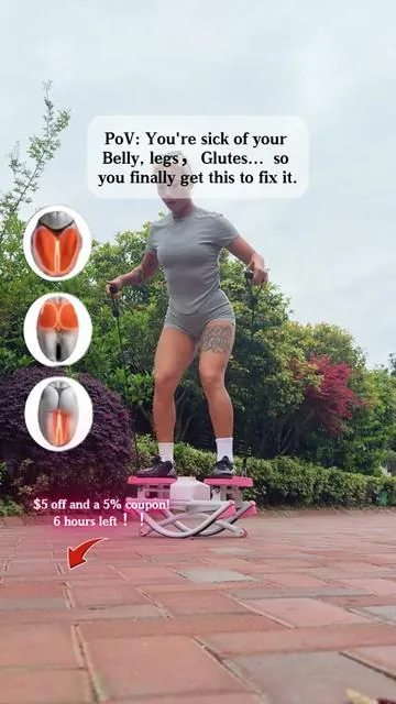 Home workout for SAHM or anyone else💁🎶 #rockingstepper #TikTokShopSpringGlowUp #merachspringbodyreset #homegym#merach 