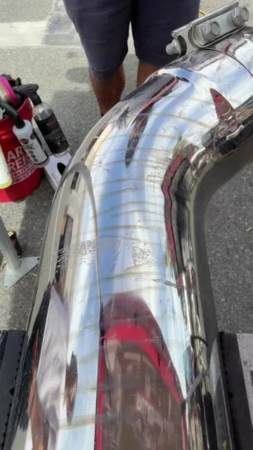 Renegade's 12-Ply DIY Polishing Bundles for Bench & Angle Grinders conveniently combine the Airway Buffing Wheels and Polishing Compounds needed to accomplish a basic 3-step polish on your stainless steel surfaces. @Renegade Products USA  @kjoy_polishing 