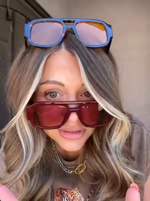 Oh these sunglasses are a vibe honey and they come together #sunglasses #tiktokshopfinds #sunnies #sunglass #womensfashion 
