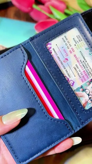 Mens Smart Wallet Card Holder Leather Slim Minimalist 9-14 Card Capacity ID Window Cash ##wallets##cardholder##leatherwallet##rfidwallet#globalpicks 