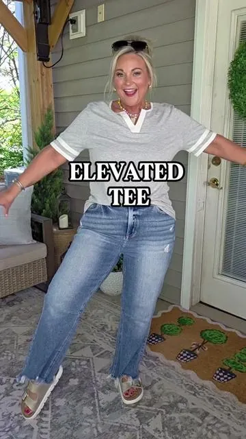 This elevated tee is perfect to throw-on with jeans or shorts and you look together ✨️@shewin_official_us  #tiktokshopcreatorpicks #midsizefashion #tiktokshopstockup #tiktokshopmothersday #CapCut 