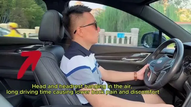 The head and headrest are suspended, causing back pain and discomfort during long driving hours. Using this headrest support can effectively relieve fatigue and soreness #Neck plain while driving 