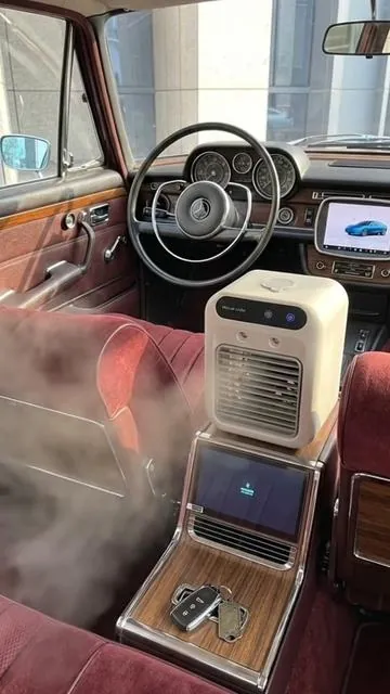Why go broke trying to fix your car A/C #MiniAirConditioner #PortableAirCooler #RoomCoolingHack #USBRechargeableFan #tiktokshopspringglowup 