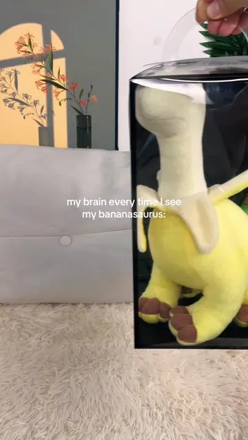 Cute Banana saurus ! ! #plush #plushies #fluffy #saurus #bananasaurus 