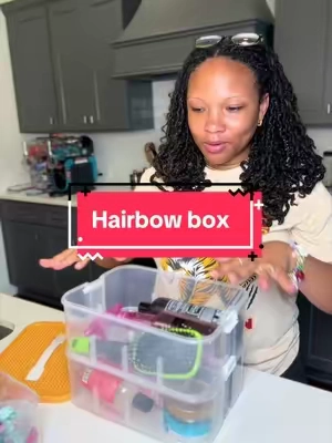 Only a few in stock😫 #momhacks #bowstorage #hairstorage #blackkidhairstyles #organizer 