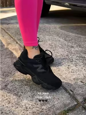 blacked out sneakers are a must 🖤🖤🖤 @Evans Sneakers #newbalance9060tripleblack #9060 #newbalance #womenssneakers 