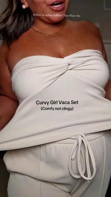 Comfy & chic look that's easy to pack  @btfbm_us  @btfbm_shop  #btfbm #twopieceset #vacationstyle #curvyfashion  #tiktokshopcreatorpicks 
