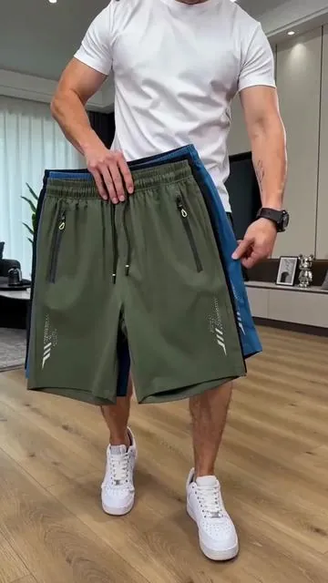 This 3-pack lightweight shorts set gives you multiple options for training, travel, or beach days – one set, three outfits🔥🔥 #springglowup #mensclothing #mensfashionwear #athleticshorts #3pieceset 