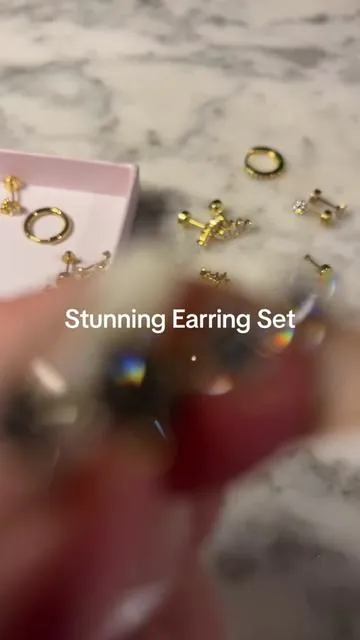 #earrings #jewelrytiktok #affordablejewelry #earstack #goldjewelry 