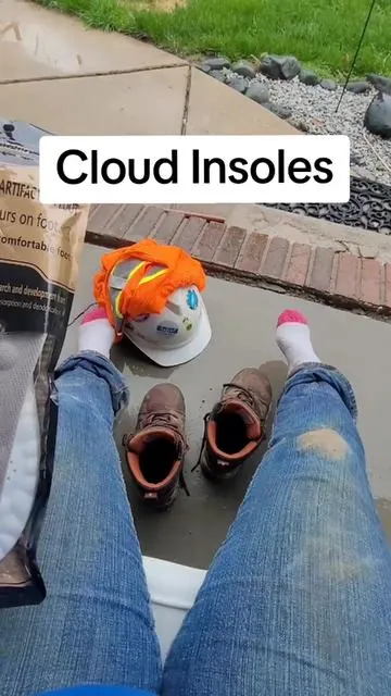 #constructiongirl #constructionworker #footsupport #cloudinsolesformenandwomen #cloudinsoles 
