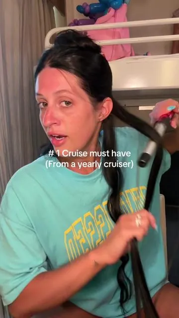 It gets hot in the rooms especially when you’re getting dressed for dinner! Trustttt me.  #cruisetips #traveltips #musthave #portablefan #cruisetok 