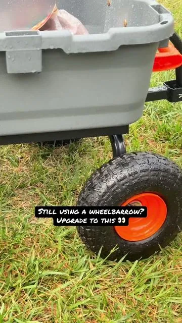 This garden dump cart makes hauling heavy loads so much easier. Holds up to 800 lbs, rolls smoothly, and the quick dump feature saves time on every project. Perfect for mulch, soil, plants, tools, and yard cleanup. #creatorsearchinsights #weeklydeals #festivalessentials #tiktokshopstockup #tiktokshopmothersday  garden cart garden cart 800 lb cart utility wagon outdoor wagon yard cart rolling garden cart wheelbarrow alternative dump wagon mulch cart soil cart hauling cart yard tools cart landscaping cart easy dump cart pull cart farm cart lawn cart tiktok shop garden finds outdoor work tools garden helper wagon
