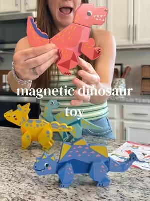 If your toddler loves dinos, this is a MUST 🦖✨ These magnetic build-a-dinos from Joycat Toys keep little hands busy while working on fine motor skills, problem-solving, and creativity 🙌 They can take them apart and rebuild over and over—aka actually holds their attention longer than 2 minutes 👀 @Joycat Toys #dinosaur #dinosaurtoys #toddlertoys #magnetictoys #giftsforkids 