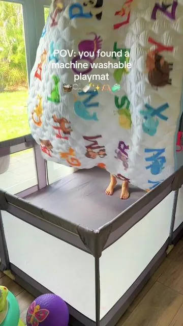 I just wanted a soft, padded playmat I could throw in the wash… this is the only one I found that’s affordable and cute 🤭 grab yours before it’s gone! #momsoftiktok #babiesoftiktok #playmat #babyplaymat #tummytime @Primlect @Primlect @PrimlectBaby 
