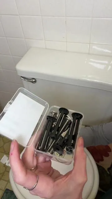 Toilet seat bolts. Universal fit. Wiggly toilet seat fix #diy #howtofixatoiletseat #toiletseatbolts #wigglytoiletseat #homeimprovement
