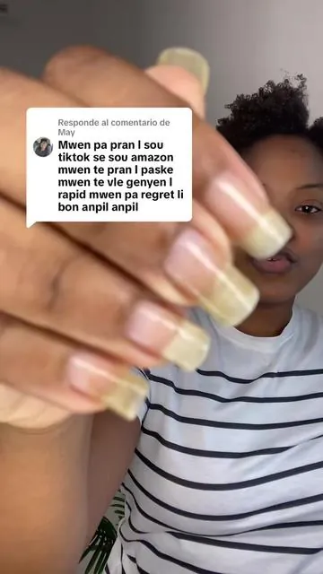 Respuesta a @May Siw vle zong ou grandi vit san yo pa kase ou met pranl #nail #tiktokshop #haitiantiktok #viralfinds #tikokmademebuyit 