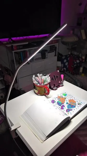The design of this desk/reading lamp is so sleek and clean and I love how you can just adjust it so it’s not in your face and basically can be used anywhere!  #desklamp #lighting #contentcreator #tiktokshopcreatorpicks  #homegadgets 