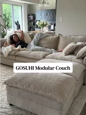 It’s been over 2 months and we still LOVE this couch 🤍 #gosuhi #modularcouch #modularsofa #affordablefurniture #BigDreamsStartSmall 
