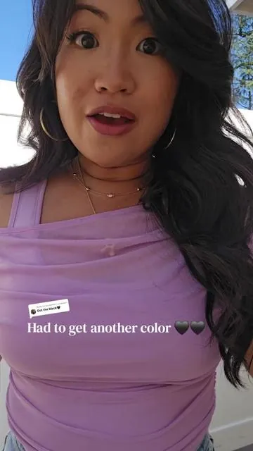 Replying to @ms.kimlim do we like purple or black or both #springtops #meshtop #summertop #womenstops 