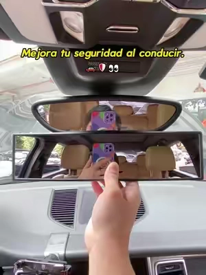 ¡Este espejo eliminador de puntos ciegos es imprescindible para cualquier coche! Conduce con mayor seguridad al ampliar tu campo de visión alrededor del vehículo. Sin herramientas, se instala directamente sobre tu espejo retrovisor actual. 🚗👁️🛡️ #carproducts #caraccessories #blindspotmirror #carsafety #rearviewmirror