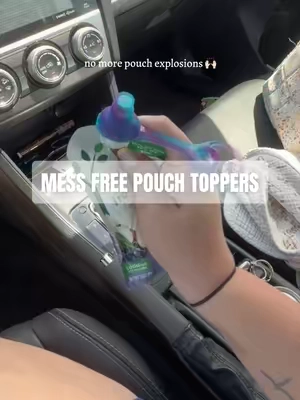 these are the best invention!! i tell everyone about them 🤩 #pouchtoppers #choomee #todddlermom #momhack #toddlersnacks 