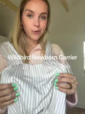 The stripes 🥲 also this is hands down the softest baby carrier I’ve ever touched 😆 #wildbird #newborn #newbornmom #newbornbabywrap #wildbirdaerialbucklewrap 