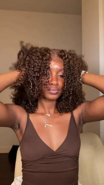 This chocolate brown wig is CRAZY 😍 | wig from @MENGLLE HAIR 