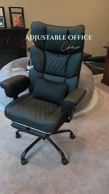 This was the perfect addition to my husband's office. This adjustable office chair is so comfy and the price is amazing ! #officechair #adjustablechair #officefurniture  #homedecor #mothersdaygift 