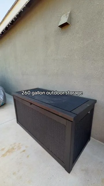 Big storage without the mess , waterproof & durable #deckbox #storagebin #storagebox #outdoorstorage #storage @LHBGO 