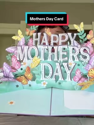Pop-up mothers day card! #mothersday #popupcard #mothersdaygiftideas #mothersdaycard #popupcard 