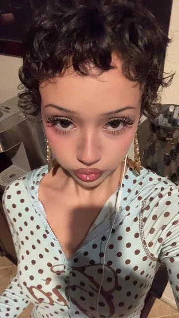 #pixiecut #curlyhair #fypシ 