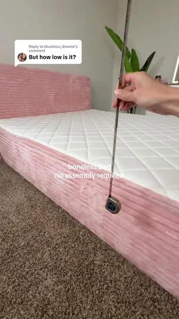 Replying to @bluelotus_dreams I want the twin size in beige for my kids! #tiktokshopstockup #queenbed #bedset #affordablefurniture #bonelessbed  