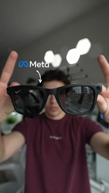 Meta RayBan glasses on TikTok? Reviewing th gen 1 meta glasses on TikTok #meta #rayban #glasses #metastore #wayfarer 