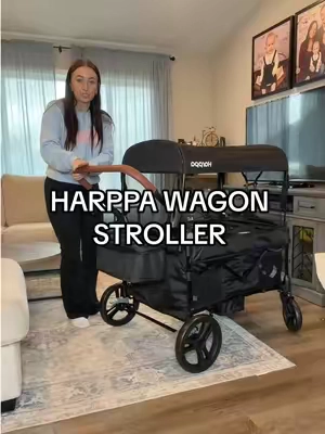 If you’re a mom, you KNOW this is such a good deal 🤯 #affordablestrollerwagon #harppababy #harppa #momfinds 