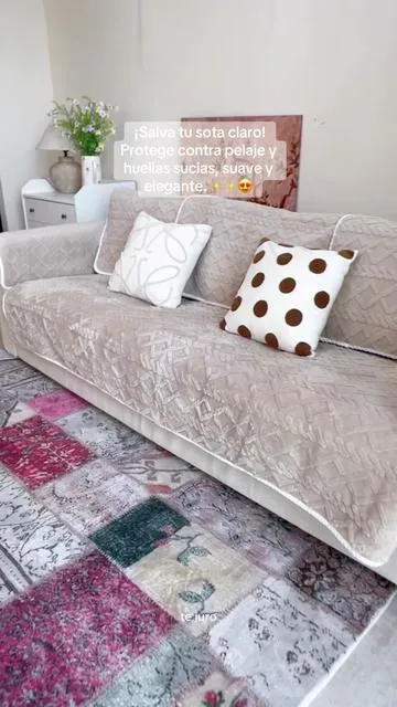 ¡Salva tu sota claro! Protege contra pelaje y huellas sucias, suave y elegante.🥰🥰🥰😍 #FundasDeSofa #EsencialesDelHogar #Decoracion #TikTokShop