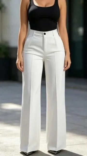 2 pack women’s elegant fashion office business casual straight leg pants #pants #elegant #ootd #casualwear #outfit 
