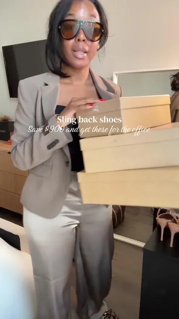 These have been my favorite shoes, especially for the office so if you’re looking to save your money, but still want the look definitely check these out. It does run a little small.  #womensshoes #slingbackheels #redbottoms 