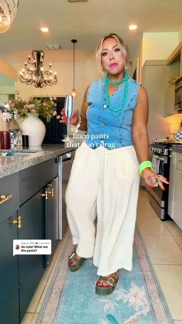 Replying to @APRIL💐 these linen pants actually hit right…no dragging, no hemming👏🏼 stretchy waistband + lightweight = summer uniform🤍 #linenpants #linenpantsoutfit #shortgirlpants #tiktokshopstockup #midsizeoutfits @TanmingFashion 