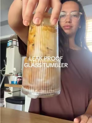 You guys!! After 1 million cups I finally found THE perfect iced coffee cup 🧋🧋🧋#glasstumbler #icedcoffee #icedcoffeeathome #coffeecup #tiktokshopcreatorpicks