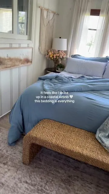 I could stay in this bed forever…I’m not even kidding 🤍 #beddingrefresh #beddingdecor #beddingset #tiktokshopcreatorpicks #homefinds 