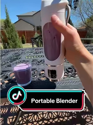 You need to check out this really cool little handheld electric portable blender. #smoothie #portableblender #blenderbottle #smoothiemachine #fyp 