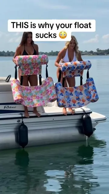 This pool float with adjustable straps is blowing up for a reason. It lets you sit upright like a chair or lean all the way back with a headrest underneath you. Perfect for lake days, boat days, or just relaxing in the water without constantly adjusting your position. It’s actually sold as a 2 pack on sale right now, which makes it even better for couples or friends. No surprise this keeps selling out on TikTok Shop. #poolfloat #inflatablefloat #lakelife #boatinglife #summermusthaves  Disclaimer: prices, sales, coupons, discounts are accurate at the time this video is posted and may very afterwards as the seller and TikTok me regularly change their limited time promotions. check the product paid for the most current price. free shipping, sale prices, and Tiktok coupons may vary by account. whatever items and quantities are in your cart at checkout is exactly what you will receive.
