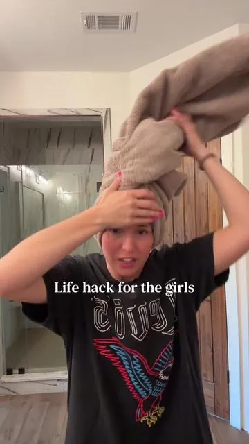 These microfiber hair towel caps are so convenient and super absorbent!! They are such a life hack for the girls!!
