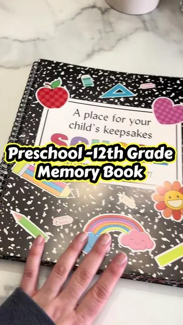It’s close to the end of the year so they have them heavily discounted! #memorybook #keepsake #memories #scrapbooking #preschool 