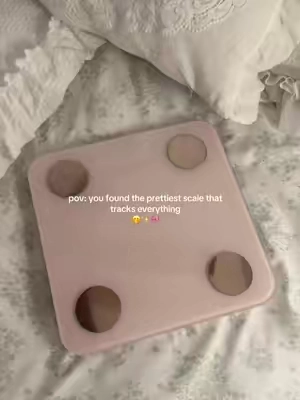& it’s pink..🎀 . . . #foryoupage #fitnessjourney #weightloss #pinkaesthetic #summer2026 2000s girly coquette aesthetic whimsy gym girl gymtok pilates princess yoga inspo ideas smart scale fitness journey weight loss journey