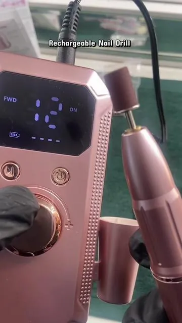 This electric nail drill set is so cheep rn I can’t believe it. Don’t miss out on this deal it also comes with a decent amount of replacement tips too. #rechargablenaildrill #nailtools #diynailsathome #electricnaildrill 