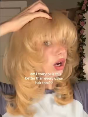 always so satisfying doing my hair #hairtok #hairinspo #blondehair #layeredhaircut @wavytalkofficial #wavytalk 