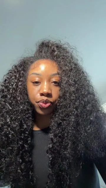 Get up and go half wig with Mamushow’s burmese curly  